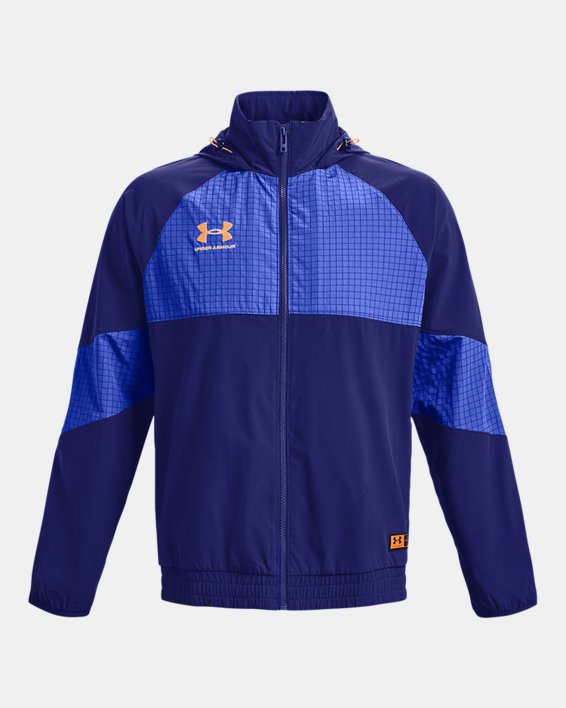 Men's UA Accelerate Track Jacket, Blue, pdpMainDesktop image number 4